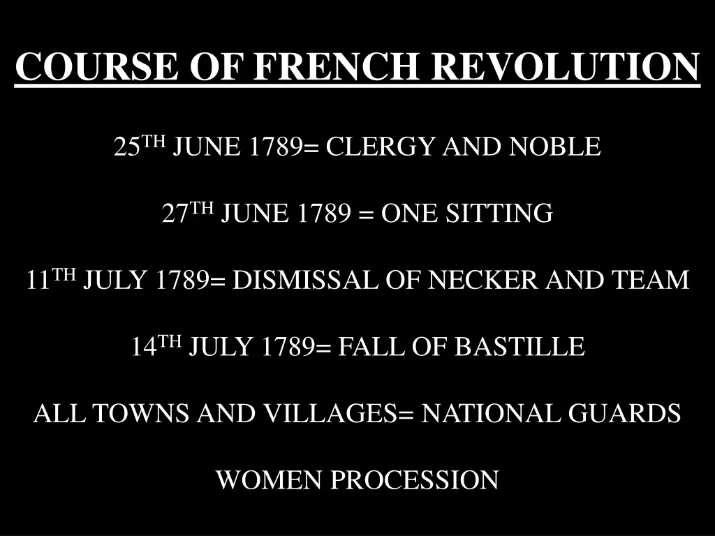 course of french revolution 1