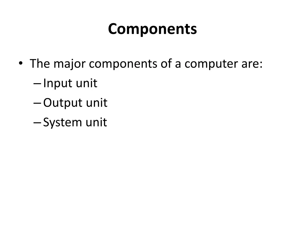 components