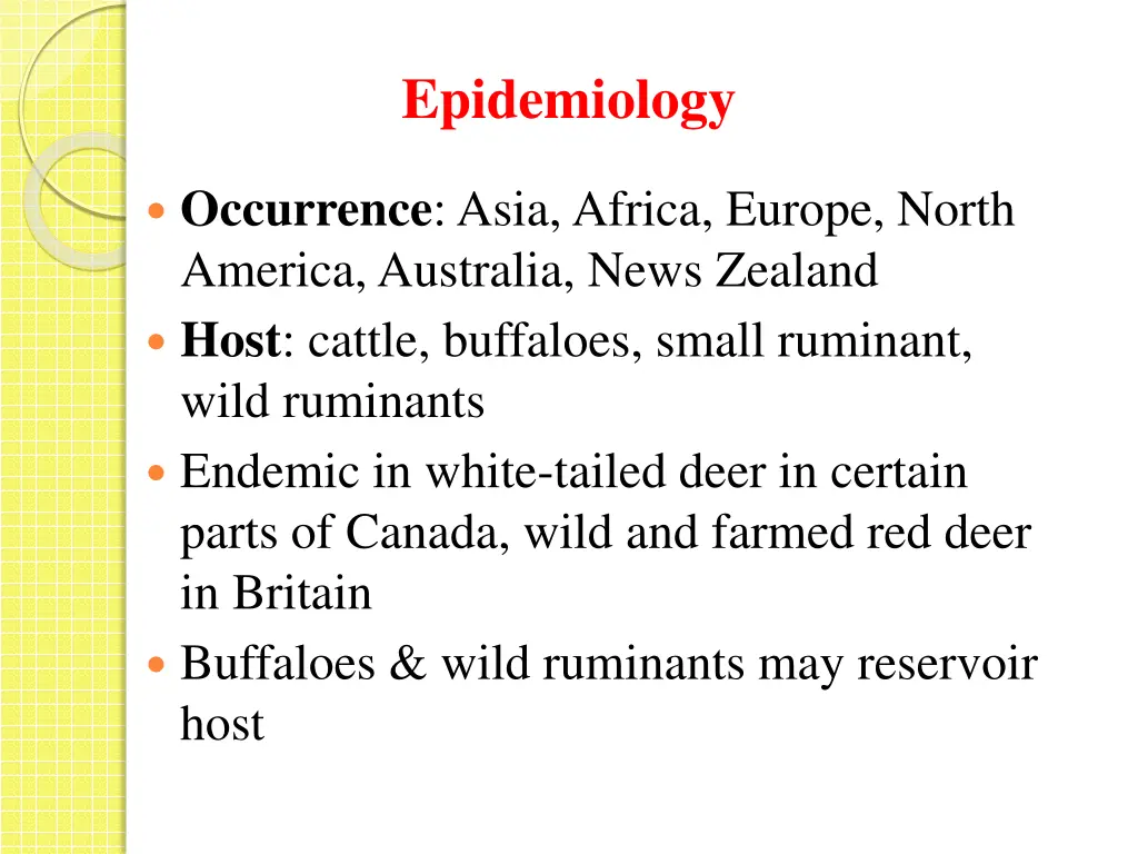 epidemiology