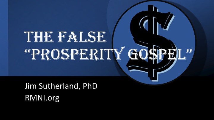 the false prosperity gospel
