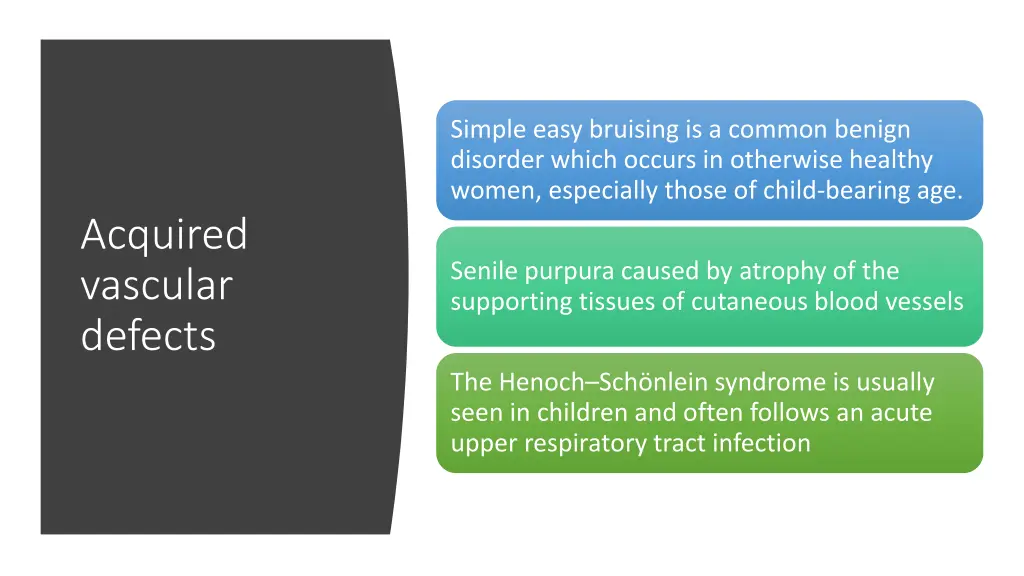 simple easy bruising is a common benign disorder