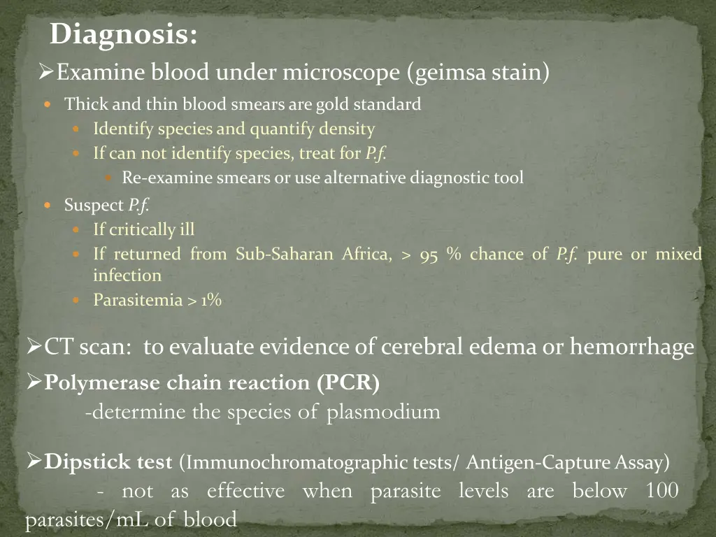 diagnosis