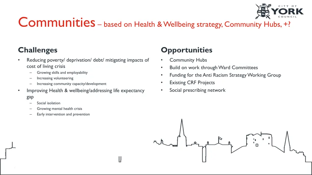 communities based on health wellbeing strategy