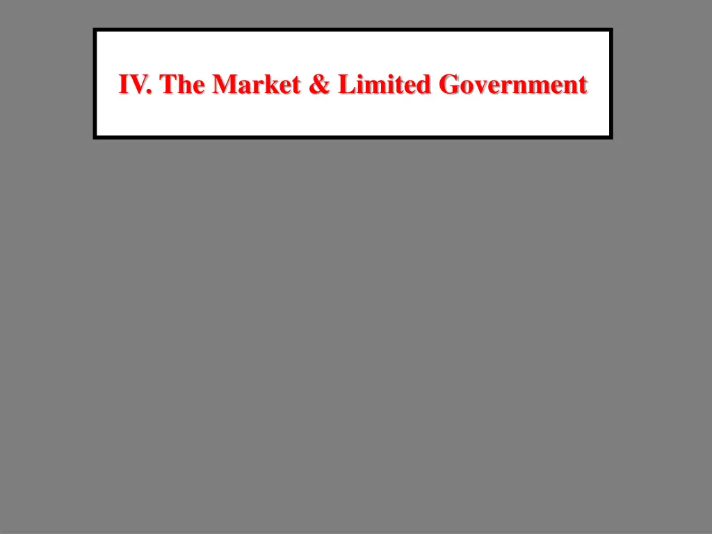 iv the market limited government