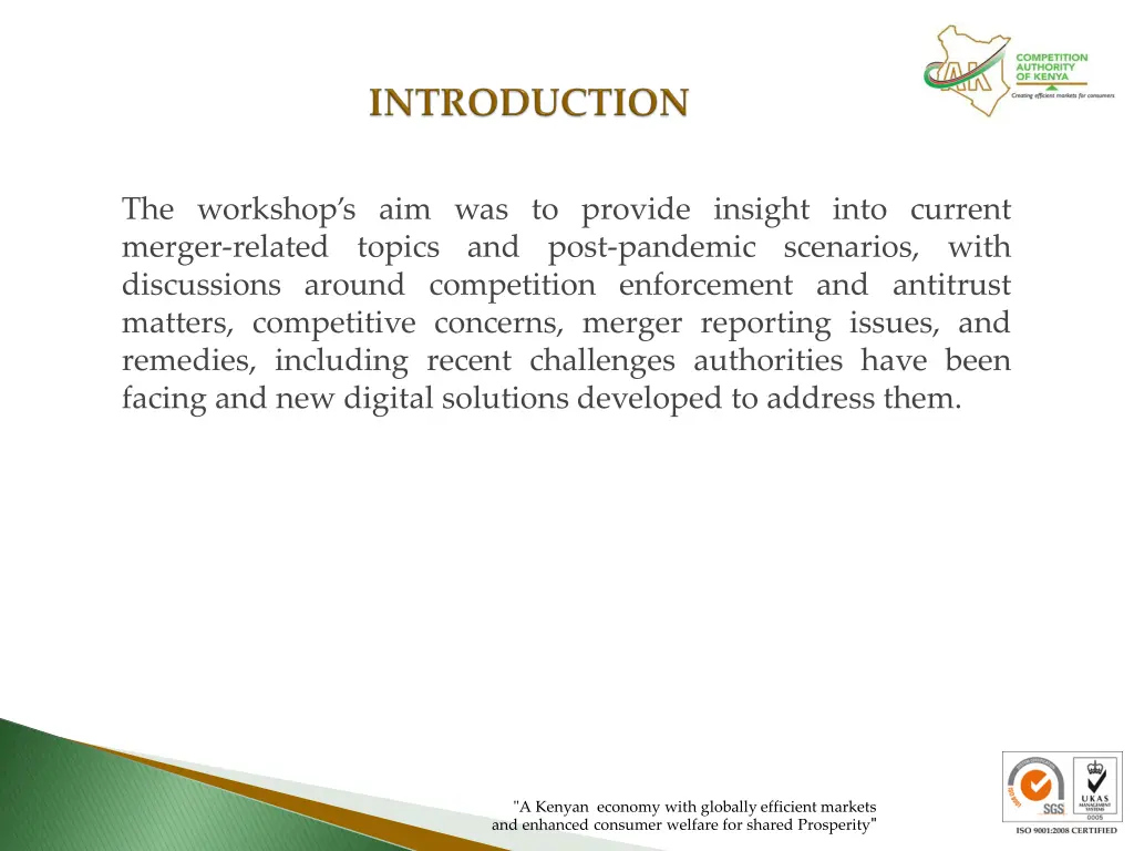 the workshop s aim was to provide insight into