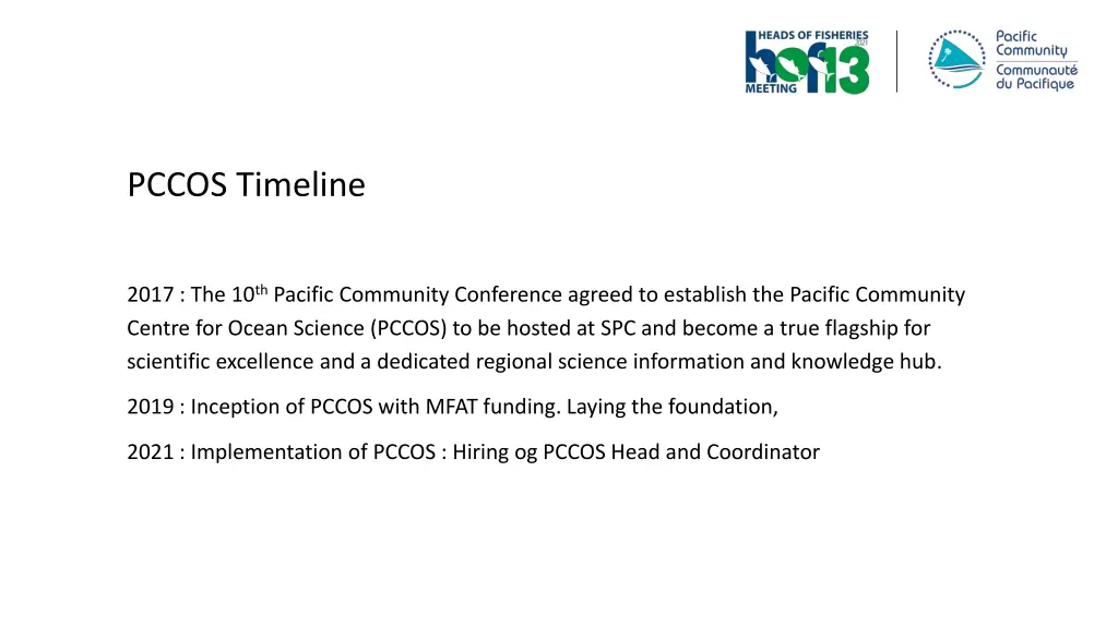 pccos timeline