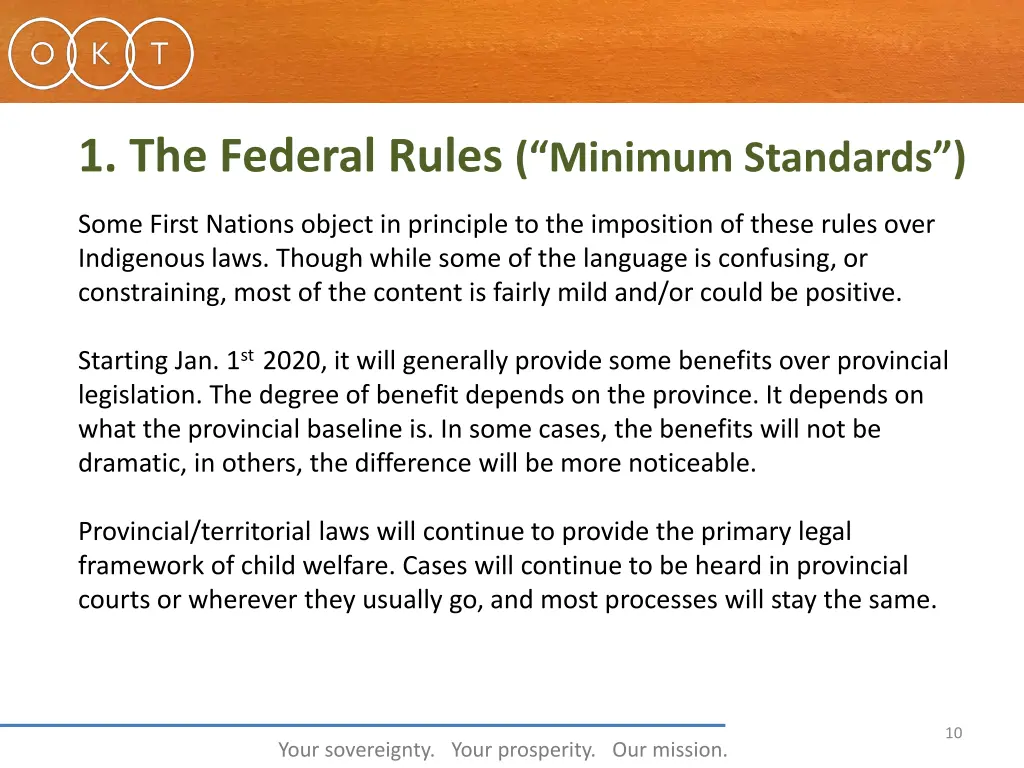 1 the federal rules minimum standards 1
