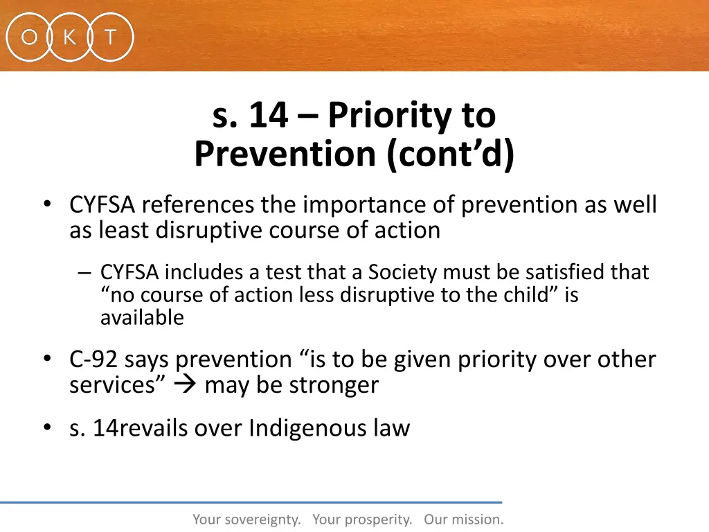 s 14 priority to prevention cont d cyfsa