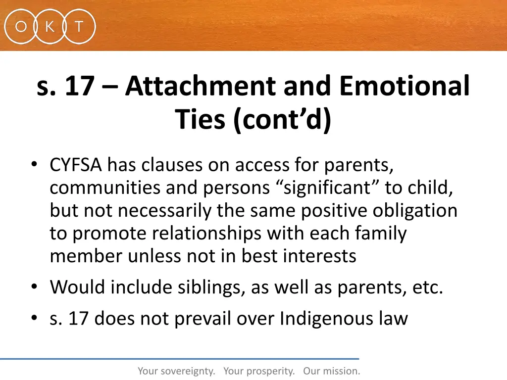 s 17 attachment and emotional ties cont d