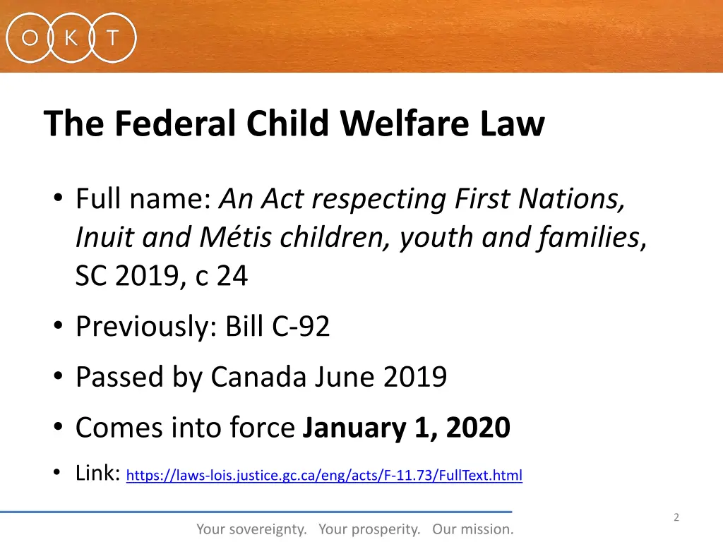 the federal child welfare law