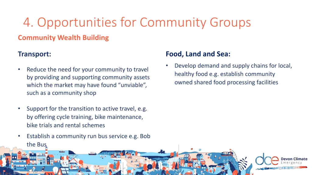 4 opportunities for community groups 5
