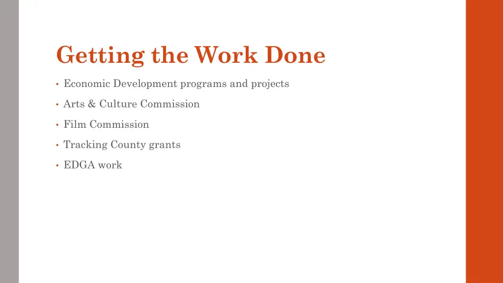 getting the work done