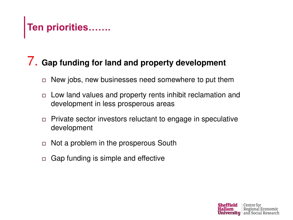 ten priorities 6