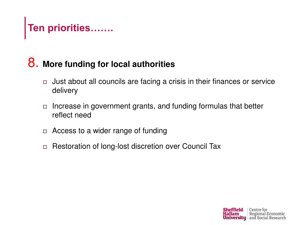 ten priorities 7
