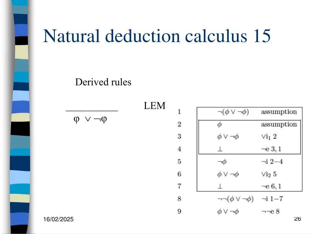 natural deduction calculus 15