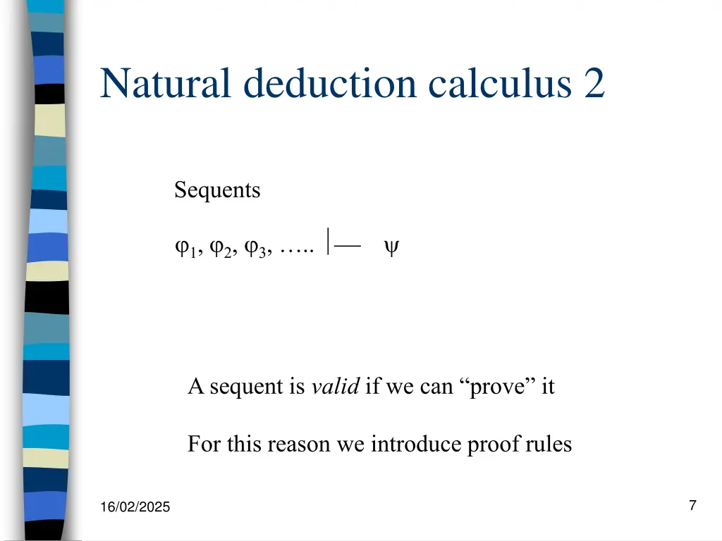 natural deduction calculus 2