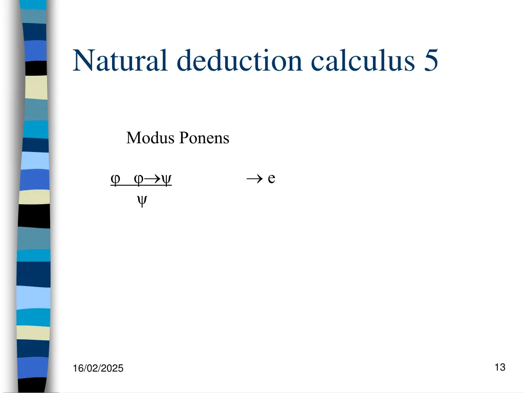 natural deduction calculus 5