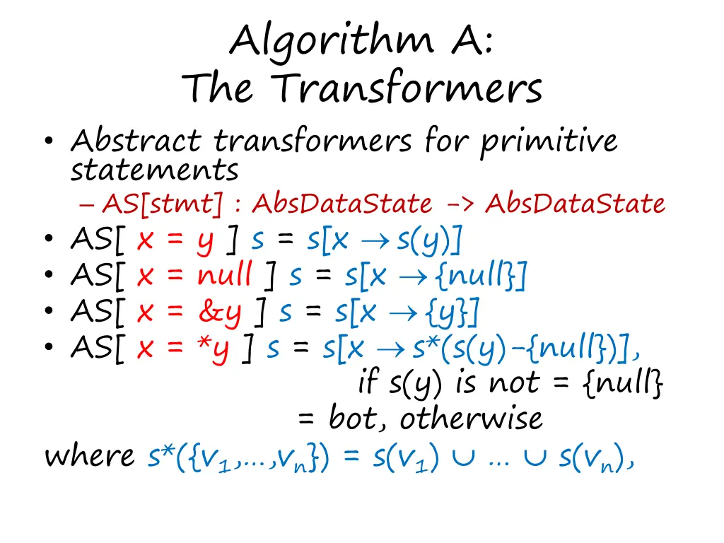 algorithm a the transformers abstract