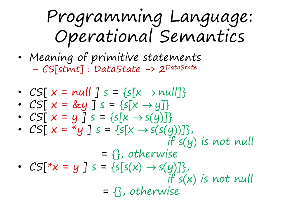 programming language operational semantics 3