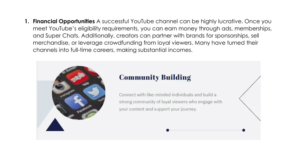1 financial opportunities a successful youtube