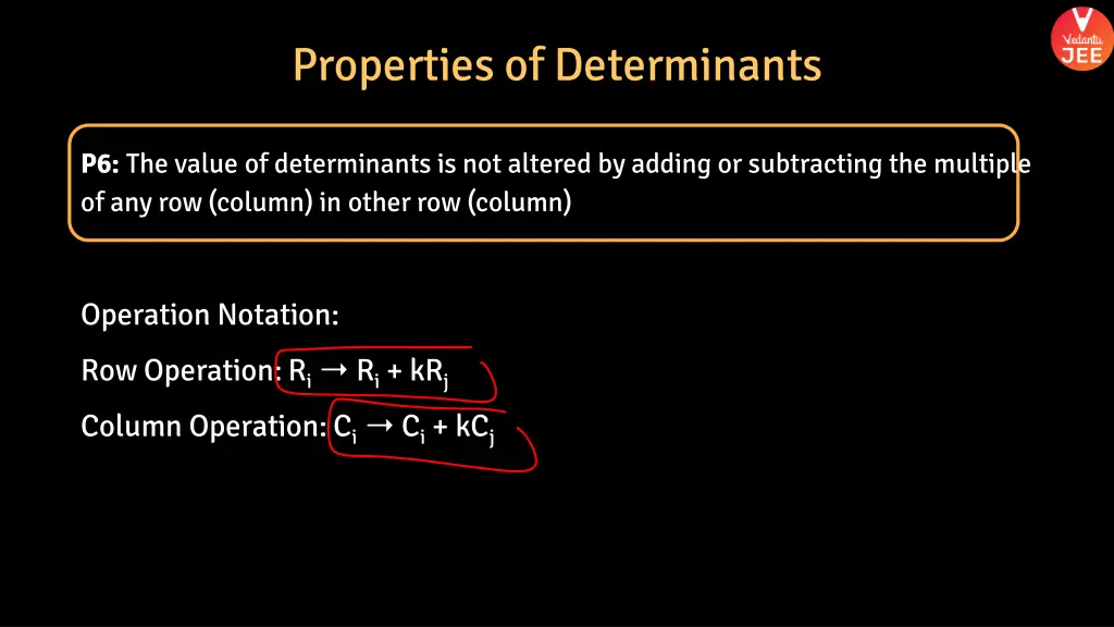 properties of determinants 2