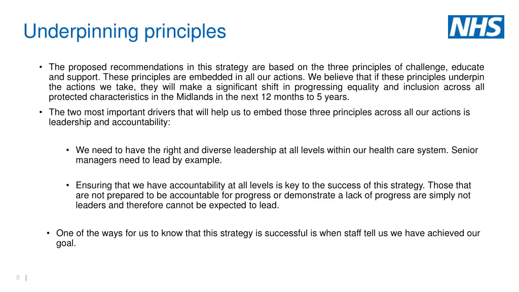 underpinning principles