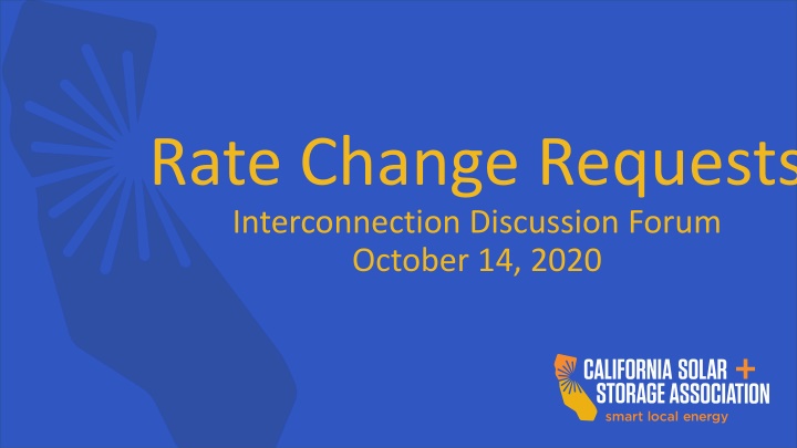 rate change requests interconnection discussion