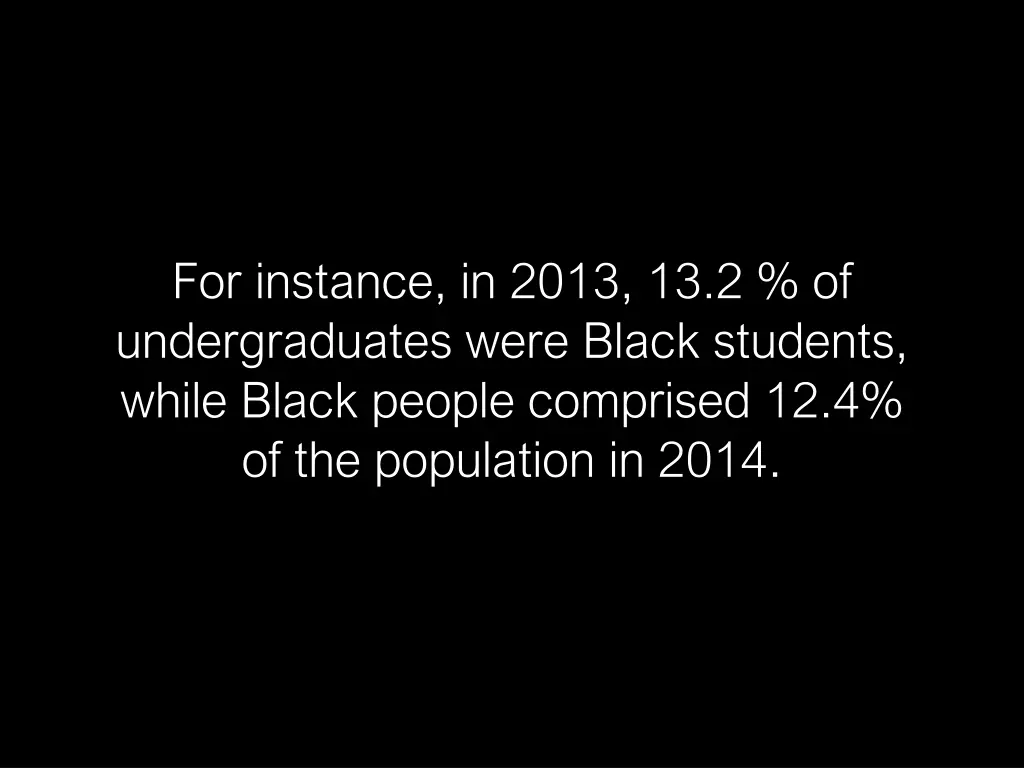 for instance in 2013 13 2 of undergraduates were