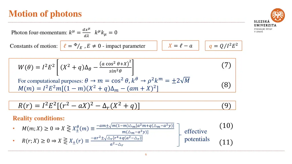 motion of photons