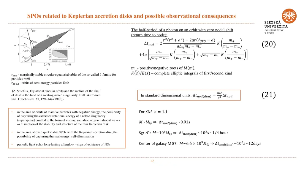 spos related to keplerian accretion disks