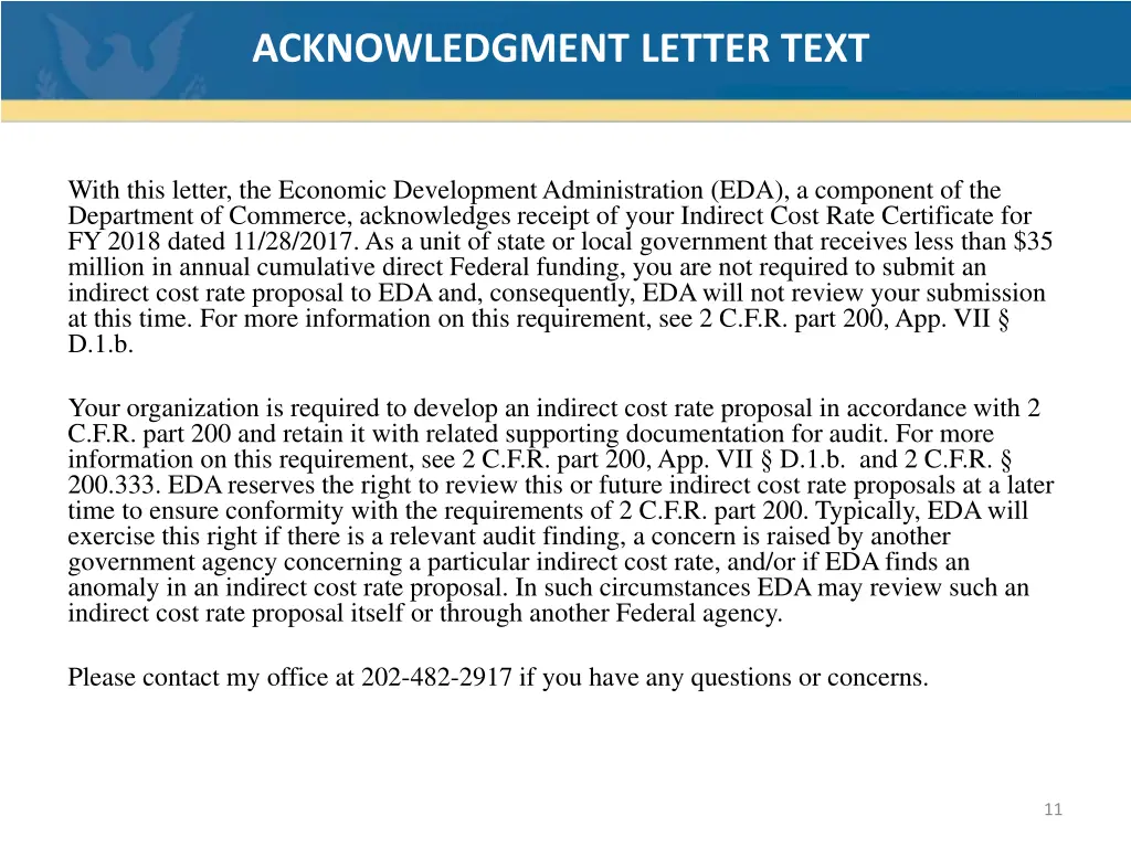 acknowledgment letter text