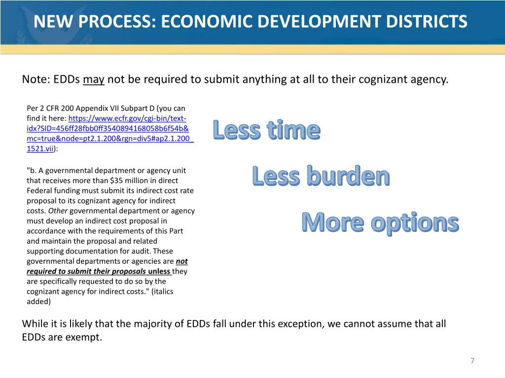 new process economic development districts