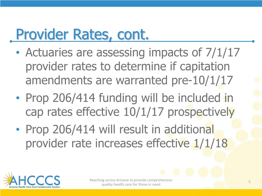 provider rates cont actuaries are assessing