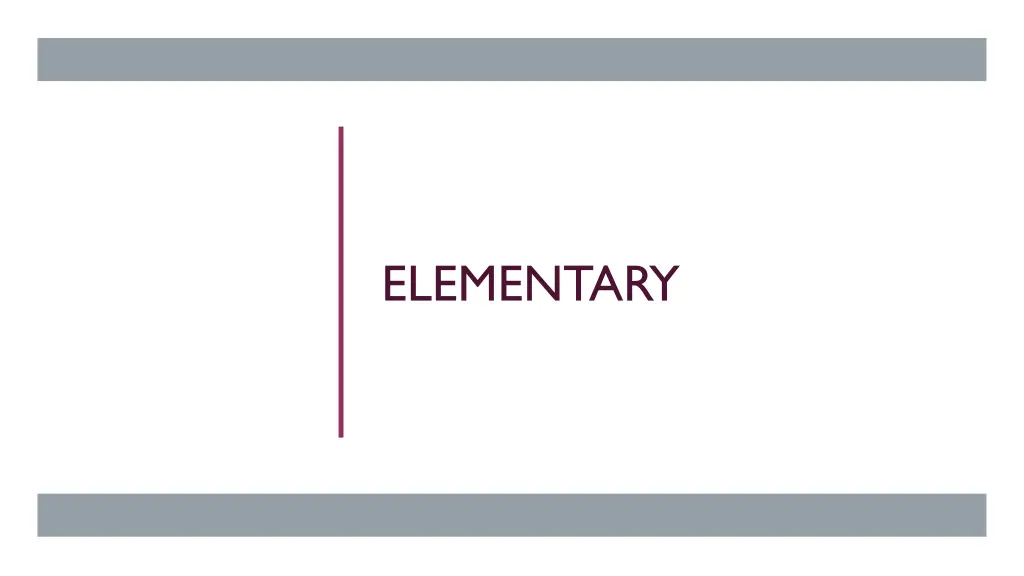 elementary