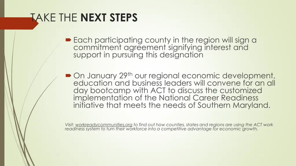 take the next steps