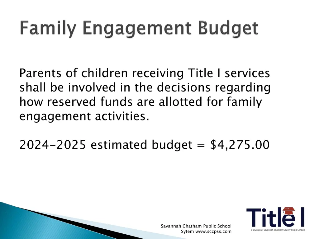 parents of children receiving title i services