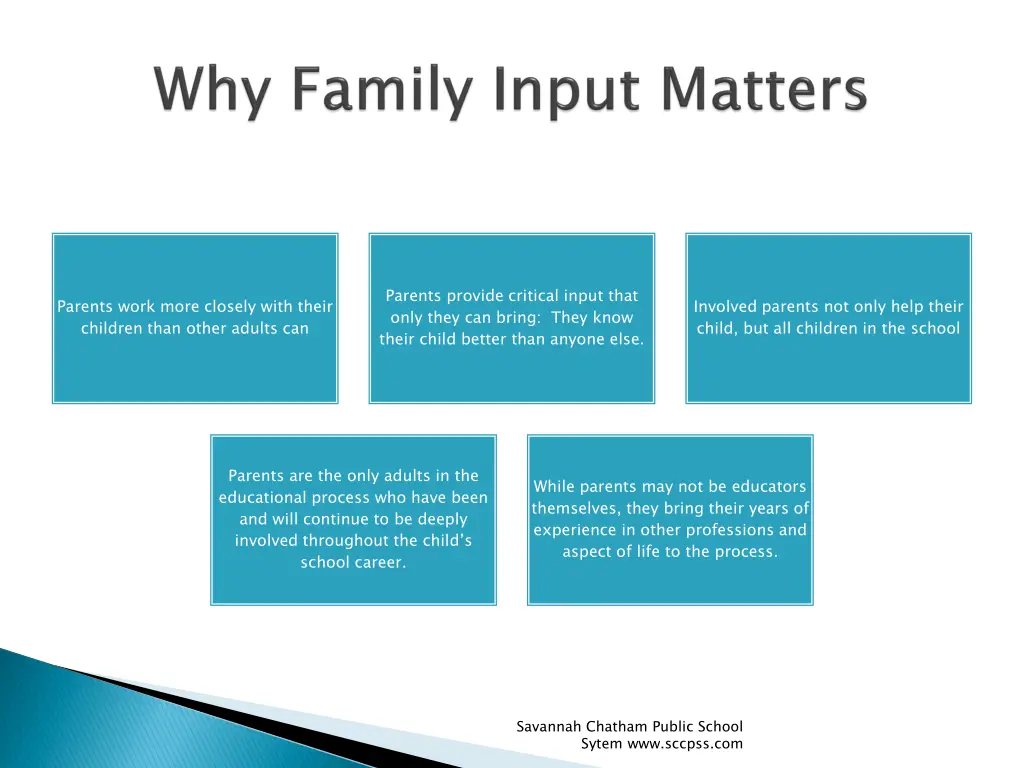parents provide critical input that only they