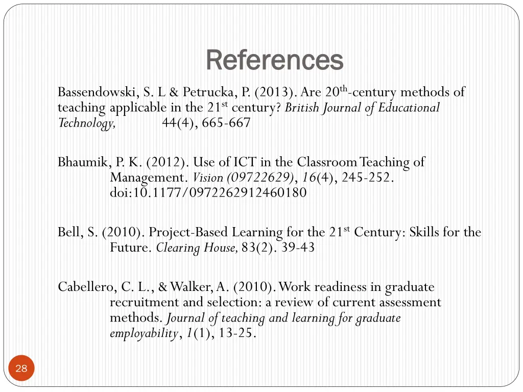 references references