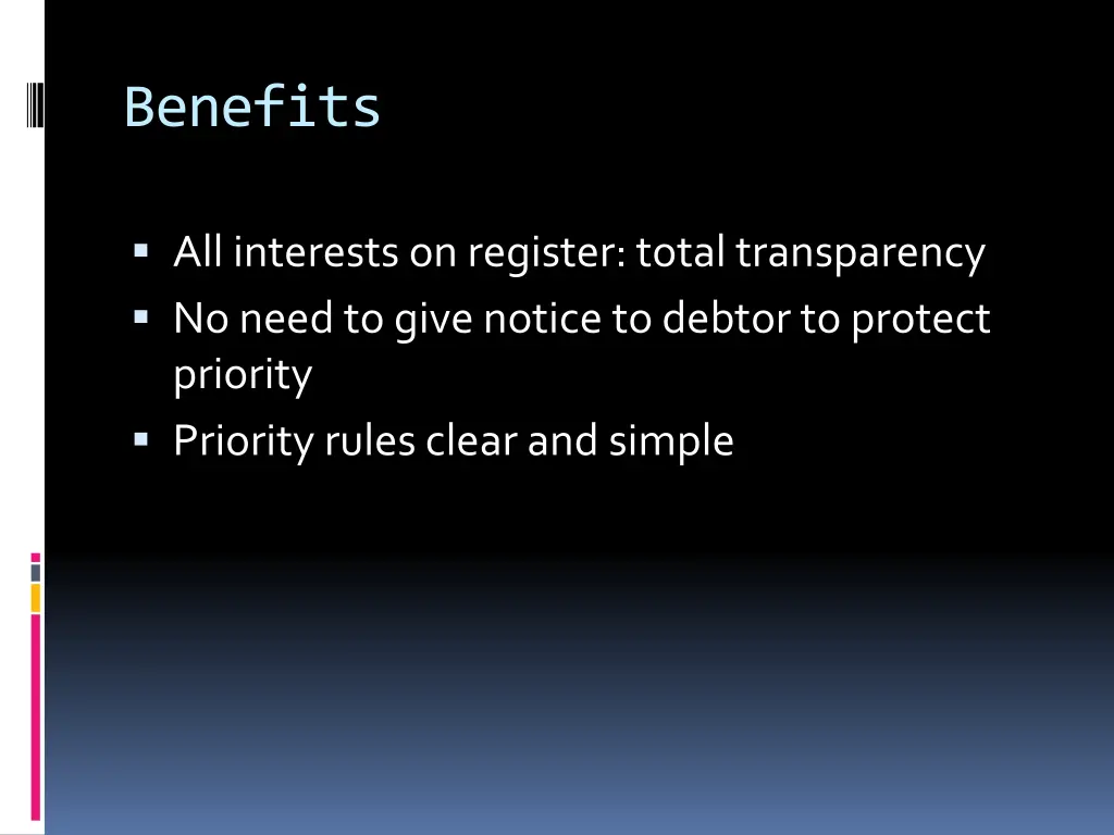 benefits