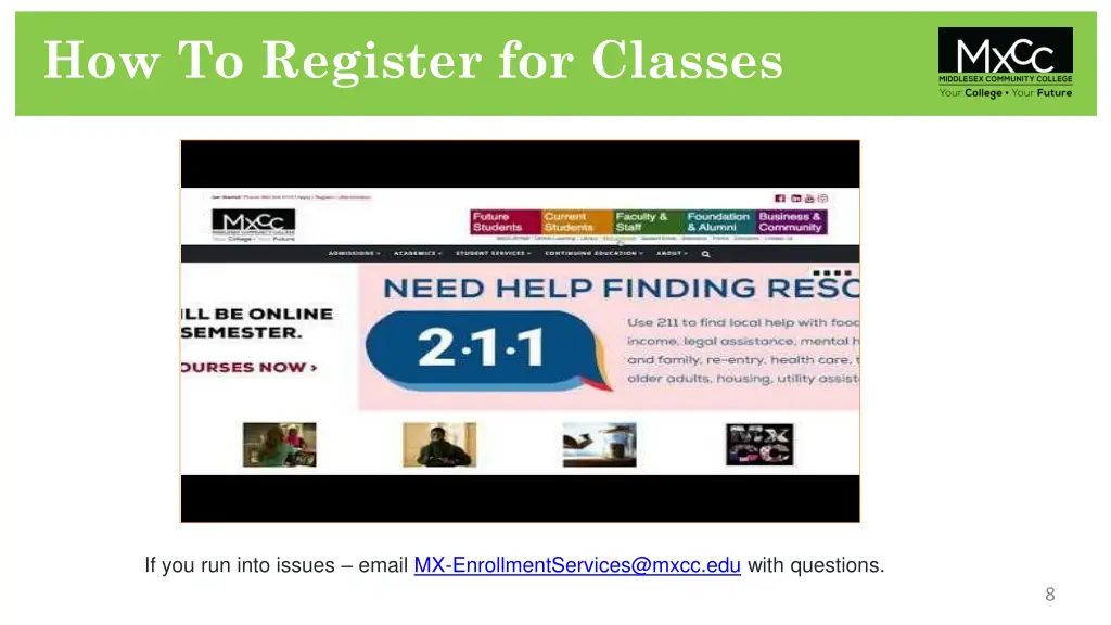 how to register for classes