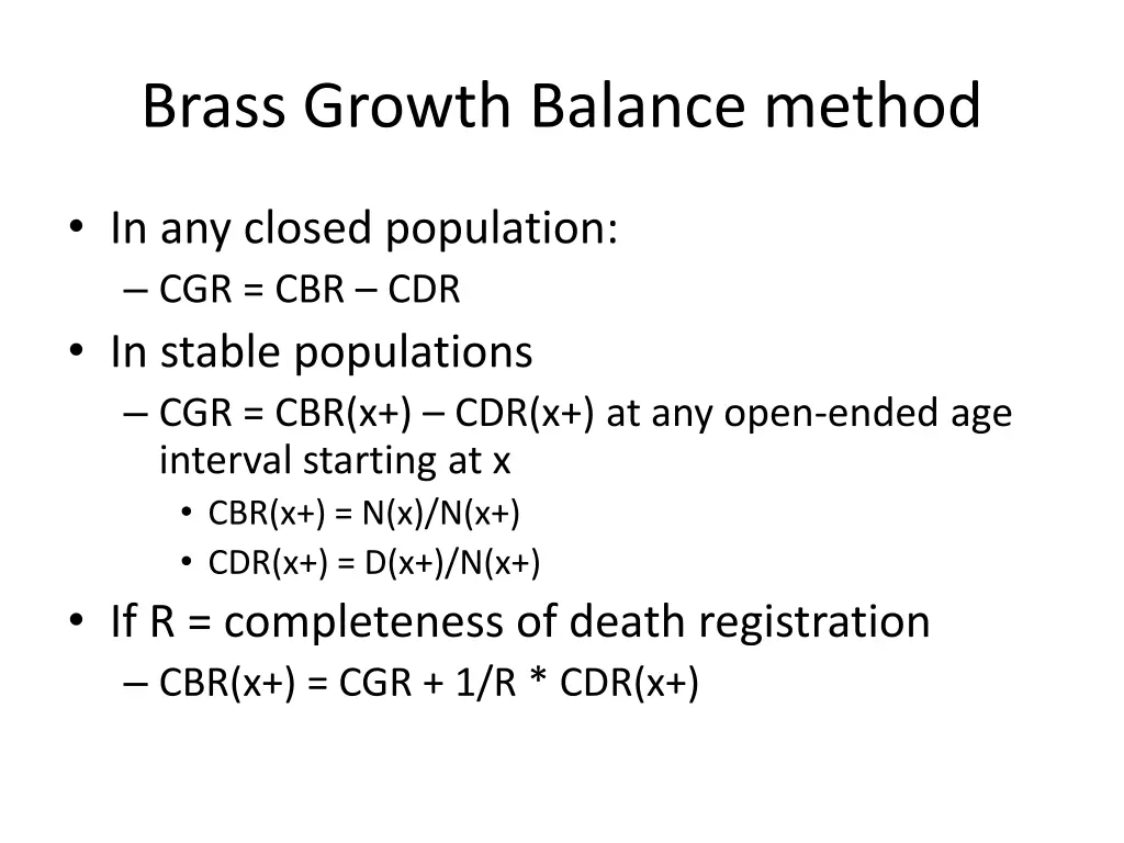 brass growth balance method 1