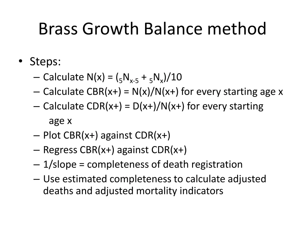 brass growth balance method 2