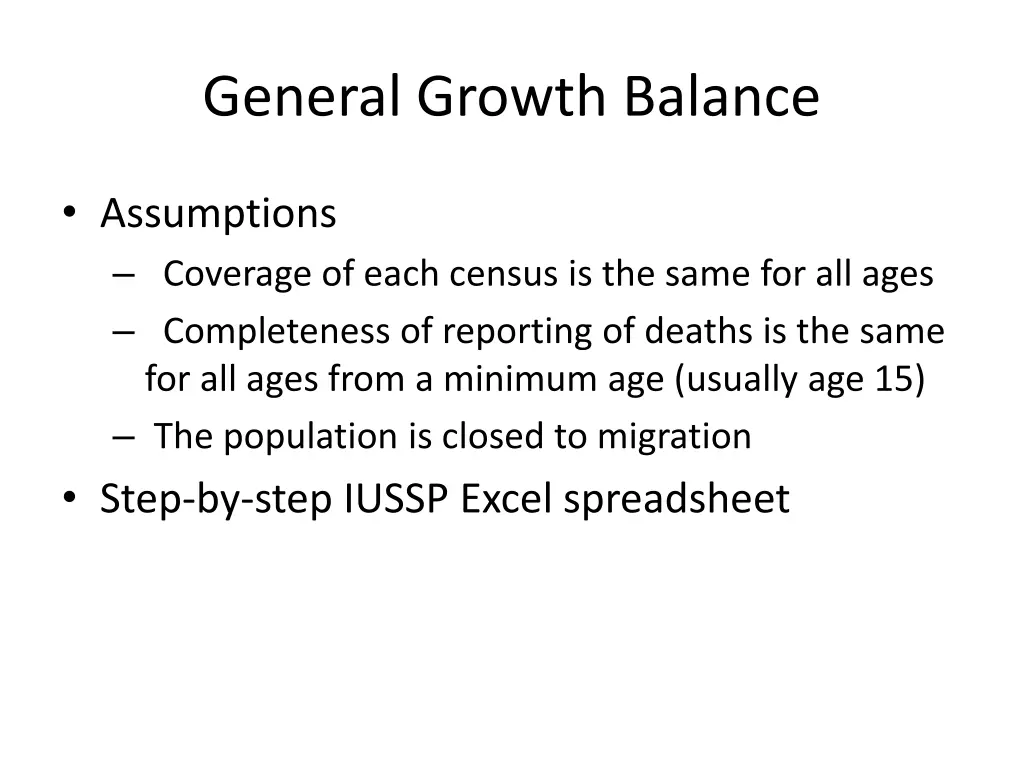 general growth balance 1