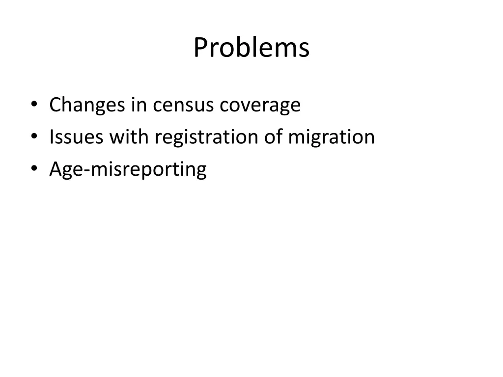 problems