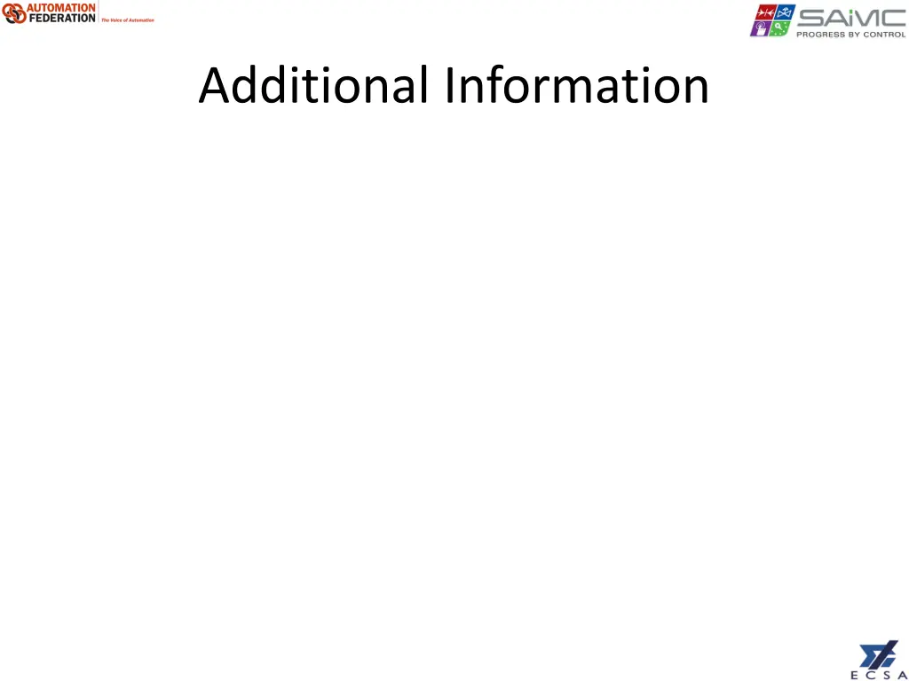 additional information
