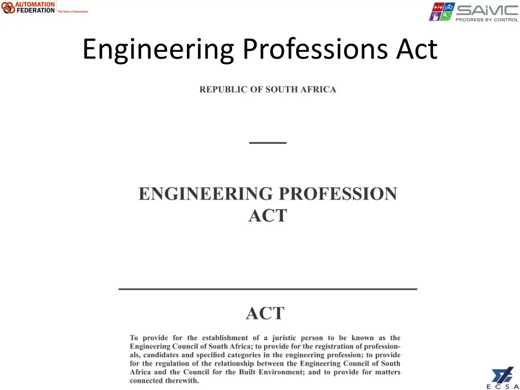 engineering professions act
