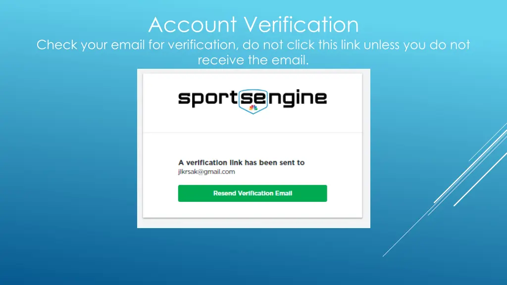 account verification