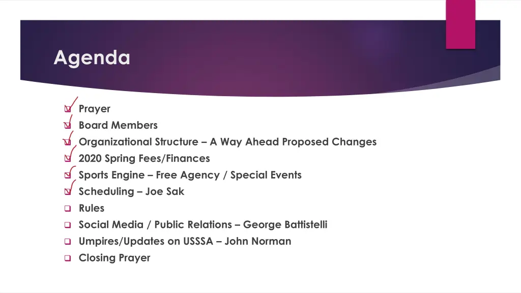 agenda 5