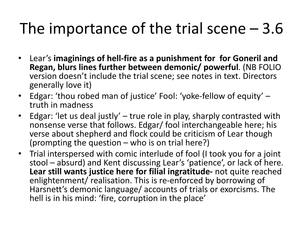 the importance of the trial scene 3 6