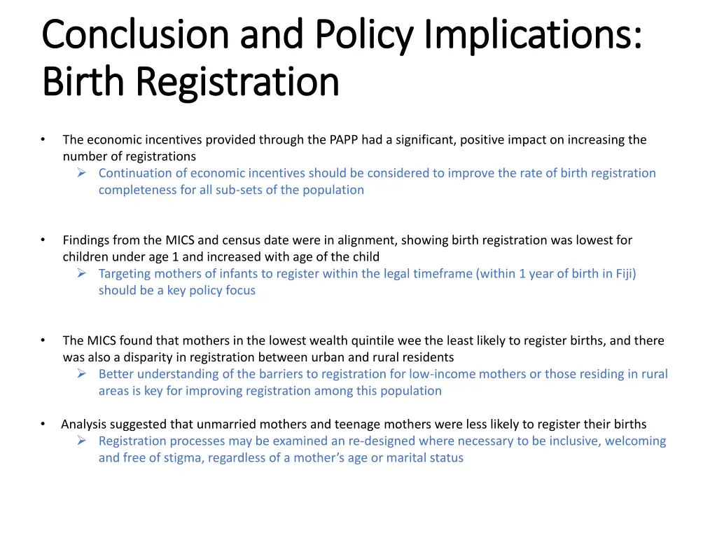 conclusion and policy implications conclusion